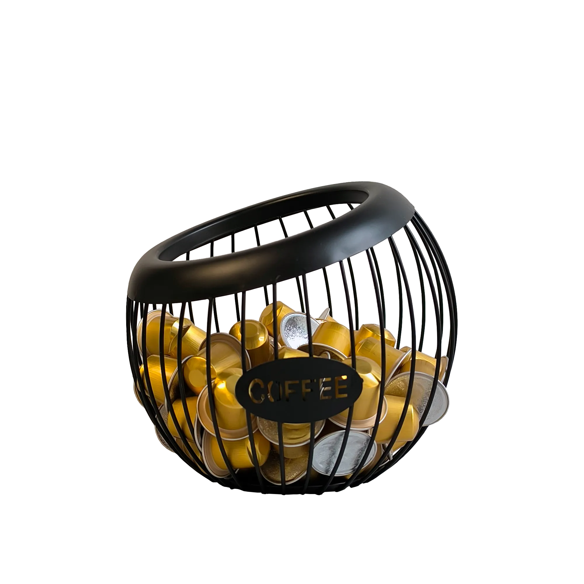 Корзина металлическая для удобного хранения кофейных капсул