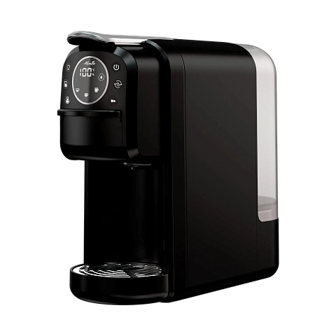 Универсальная кофемашина Альватто Прима Про 4-в-1 для капсул Неспрессо, Дольче Густо и молотого кофе, черная, 20 бар